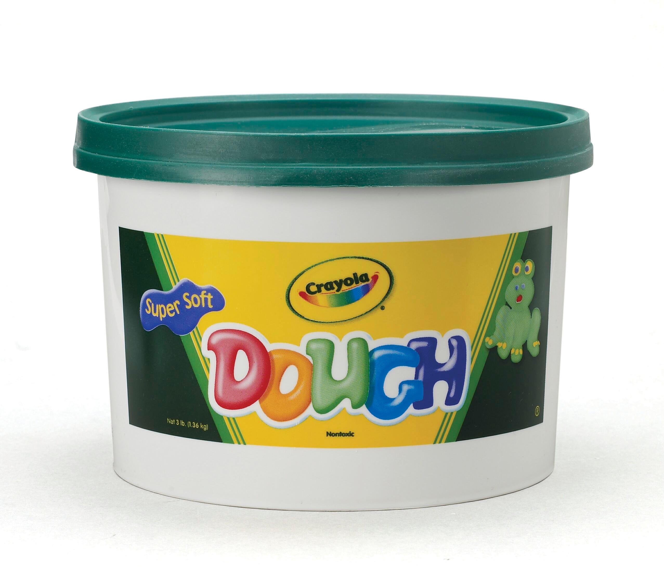 Crayola Model Magic Non-Toxic Mess-Free Modeling Dough, 3 lb Pail, Green, Item Number 1006285
